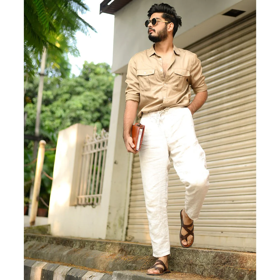 Pelle Marrone | Vintage brown leather chappals - Image 5