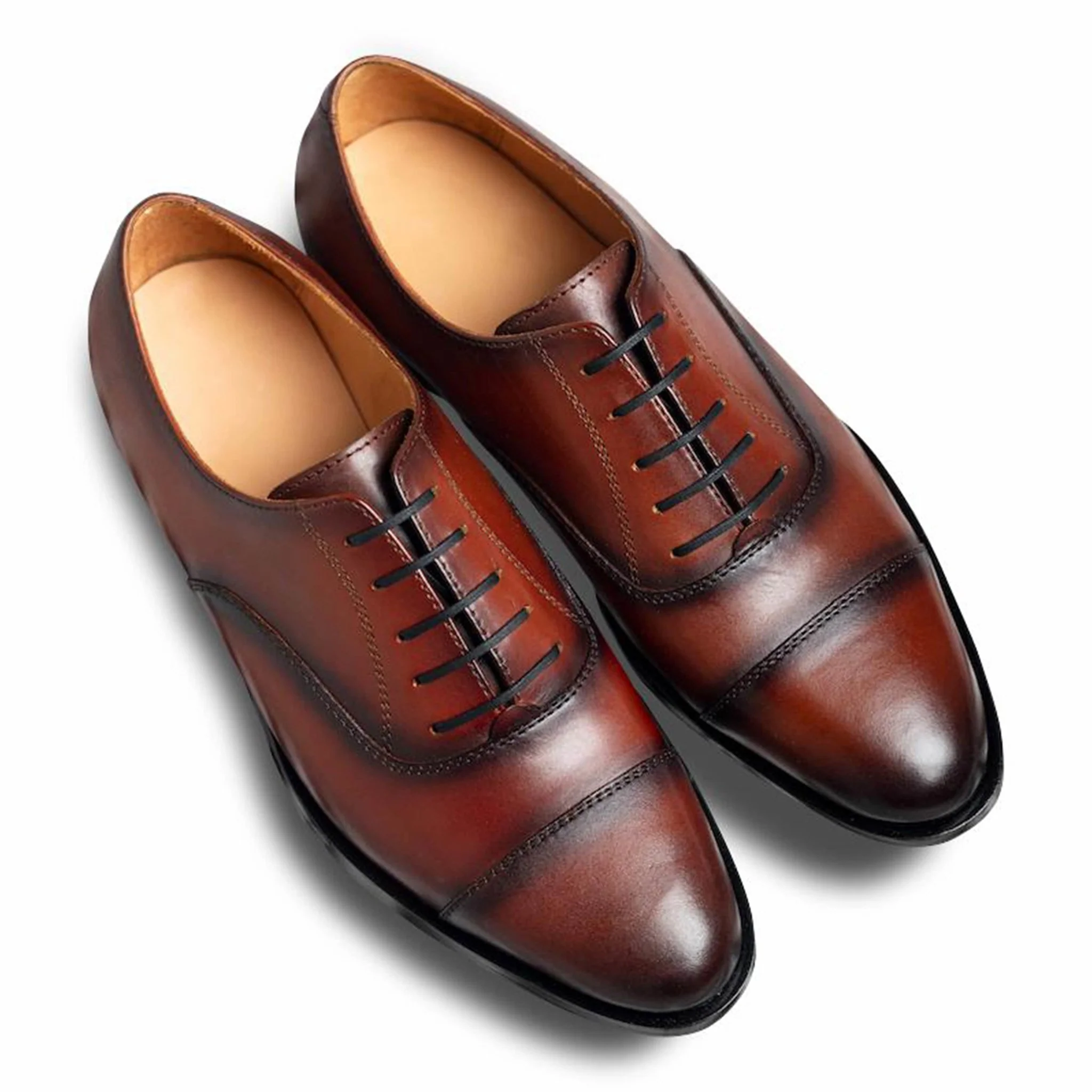 Cognaco | Dual-tone classic cap-toe oxfords - Image 7