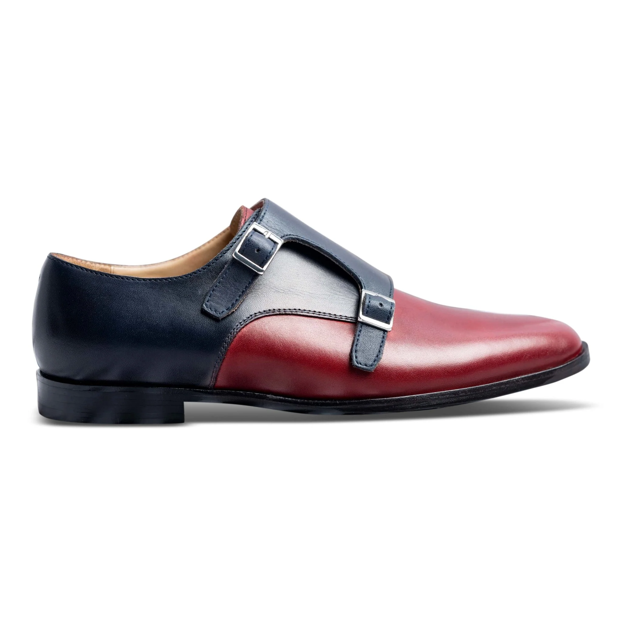 Domo Bordo | Classic bordo and blue double-monk-strap - Image 4