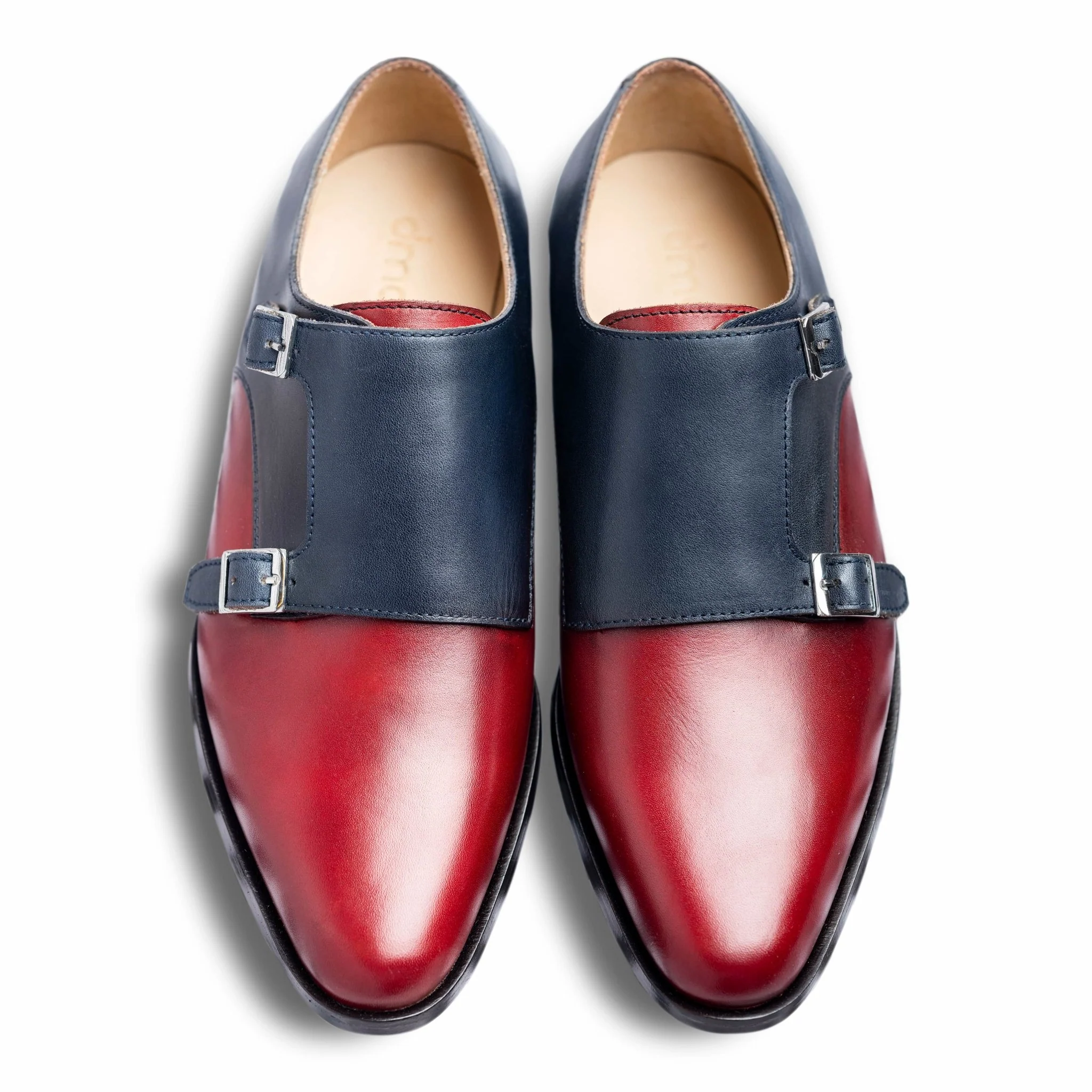 Domo Bordo | Classic bordo and blue double-monk-strap - Image 5