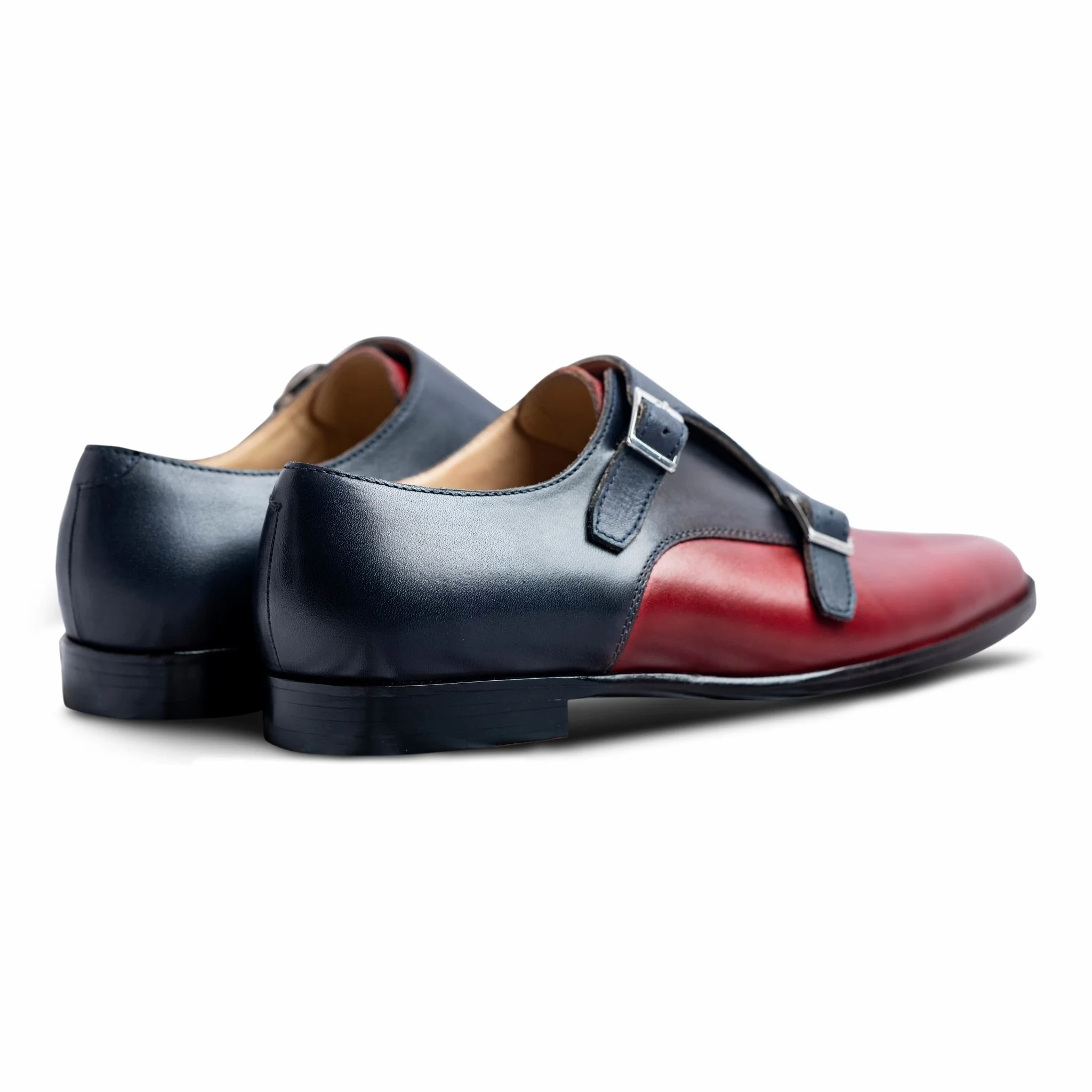 Domo Bordo | Classic bordo and blue double-monk-strap - Image 6
