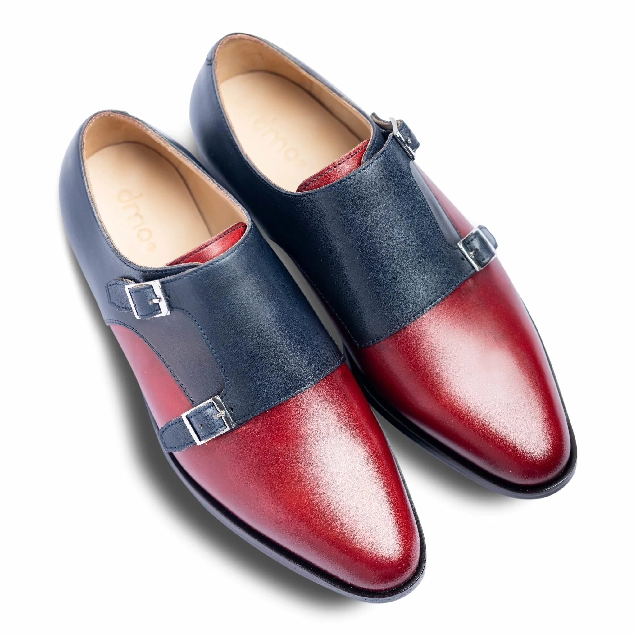 Domo Bordo | Classic bordo and blue double-monk-strap - Image 7