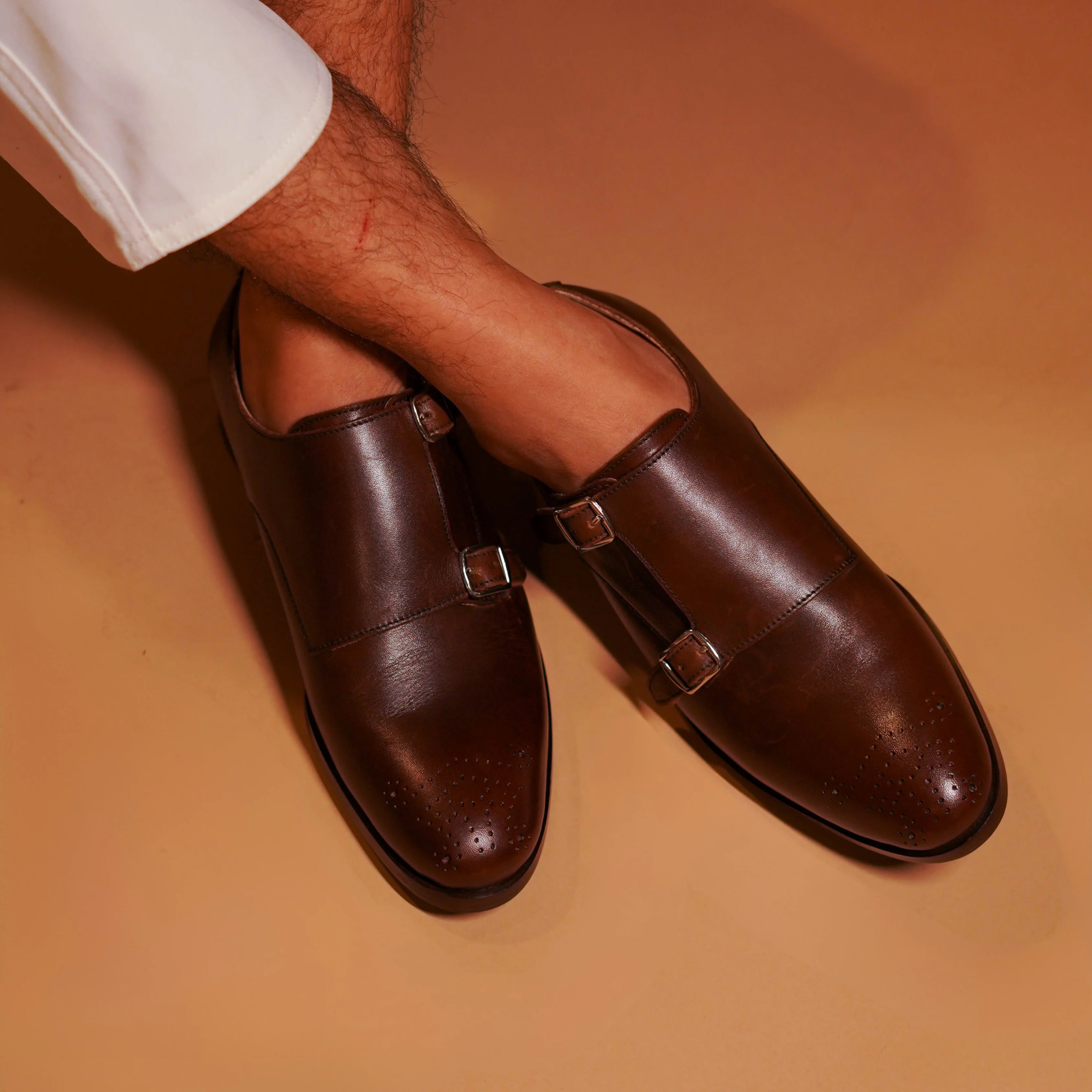 Domo Marrone | Dark brown double-monk-strap - Image 3