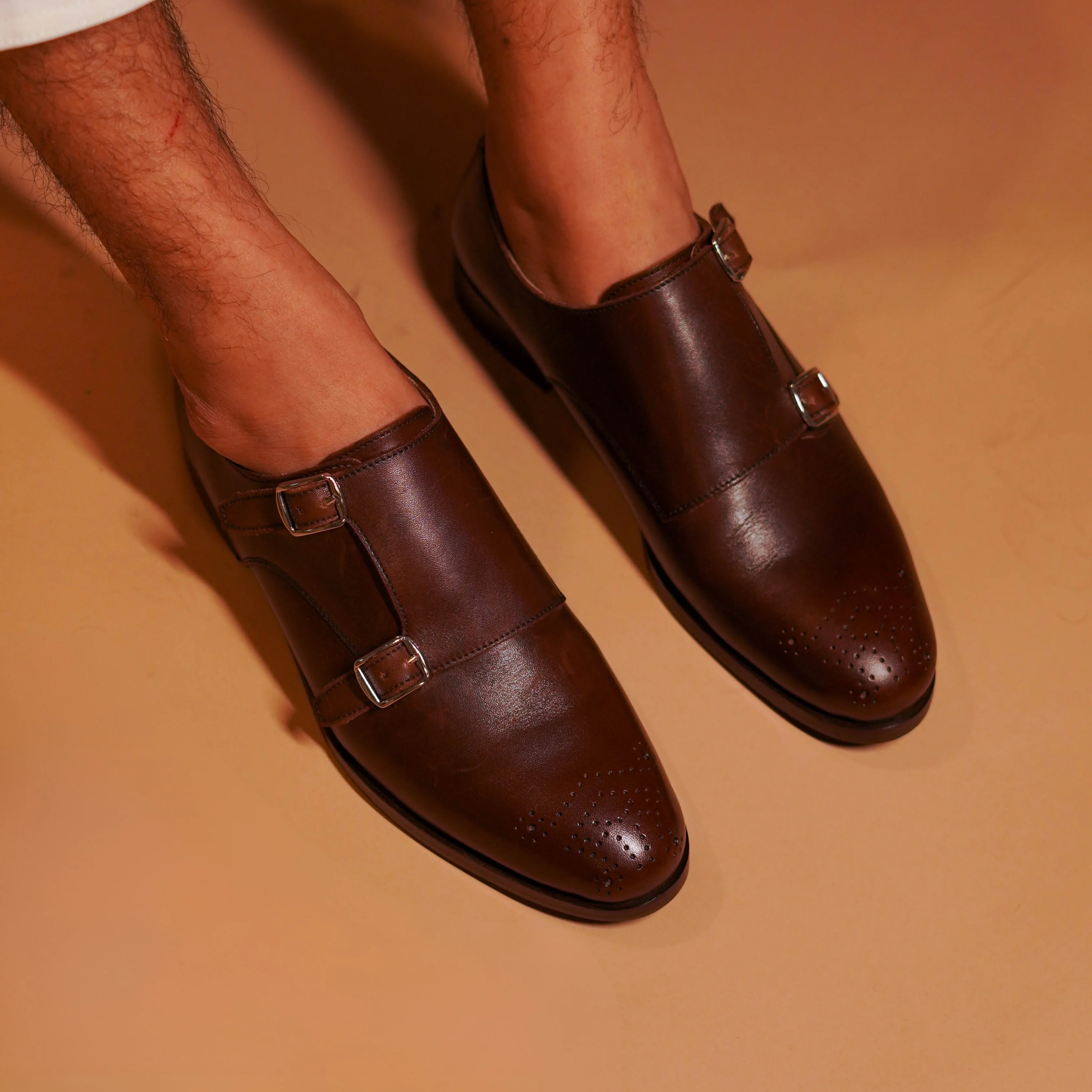 Domo Marrone | Dark brown double-monk-strap - Image 4