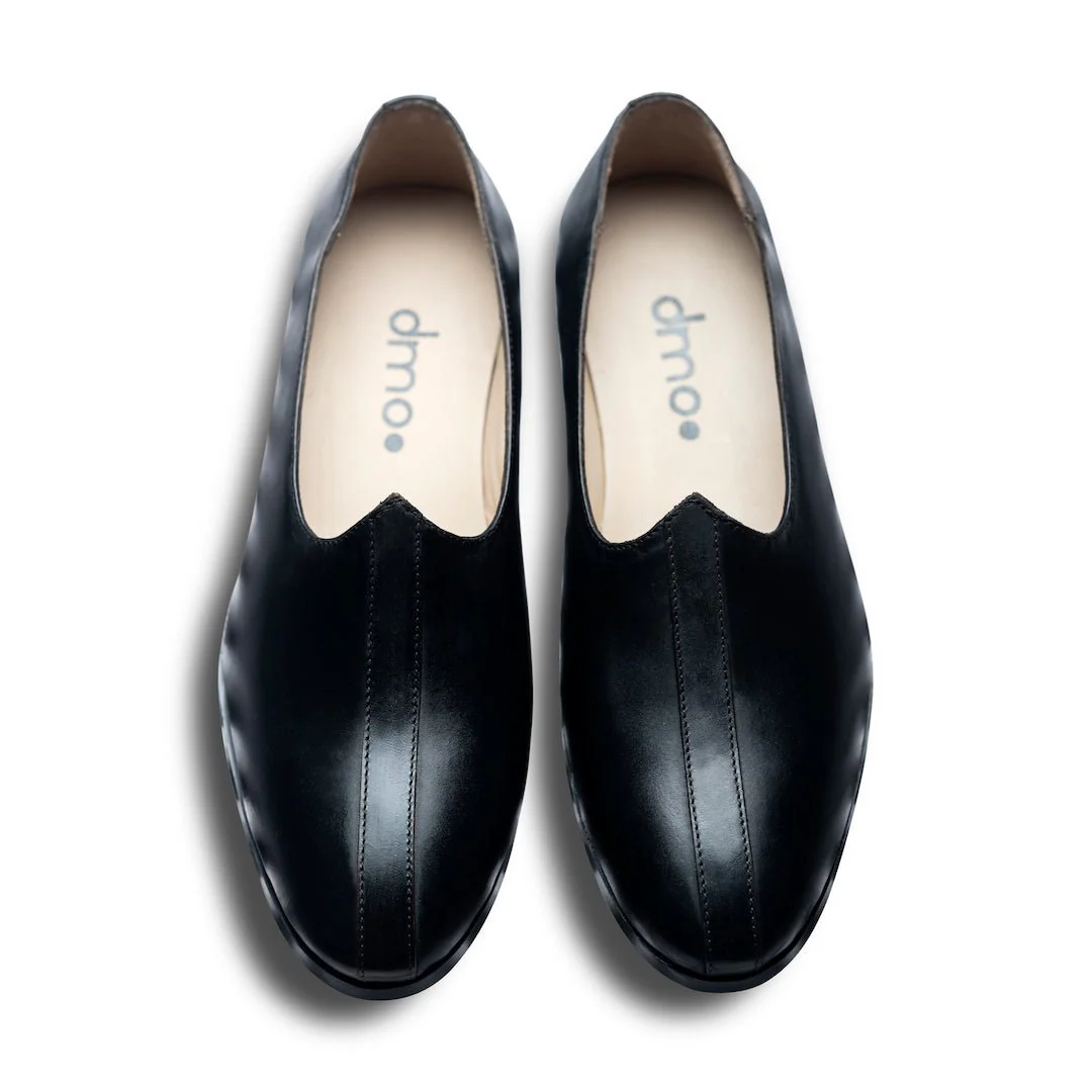 Ethnico Noir | Modern Black leather mojris - Image 6