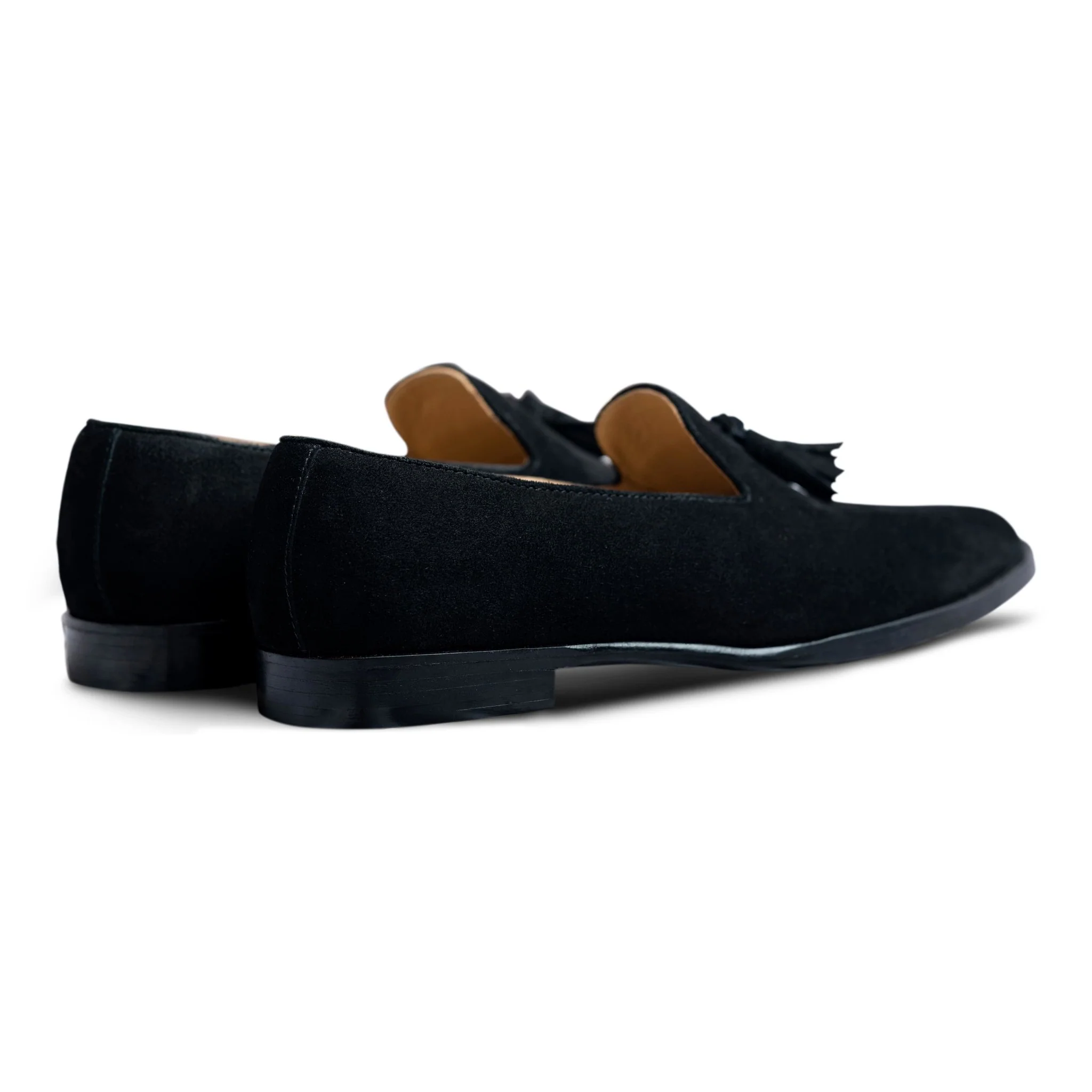 Fascino | Black Suede classic tassel loafers with anti-skid leather sole - Image 6