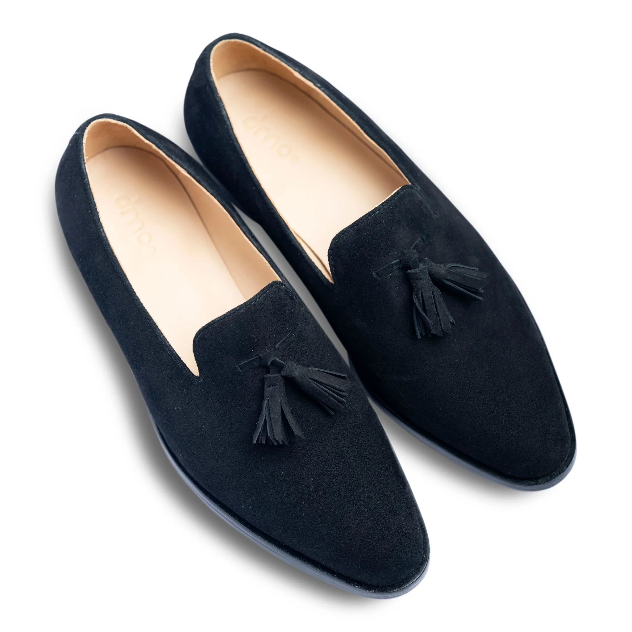 Fascino | Black Suede classic tassel loafers with anti-skid leather sole - Image 7