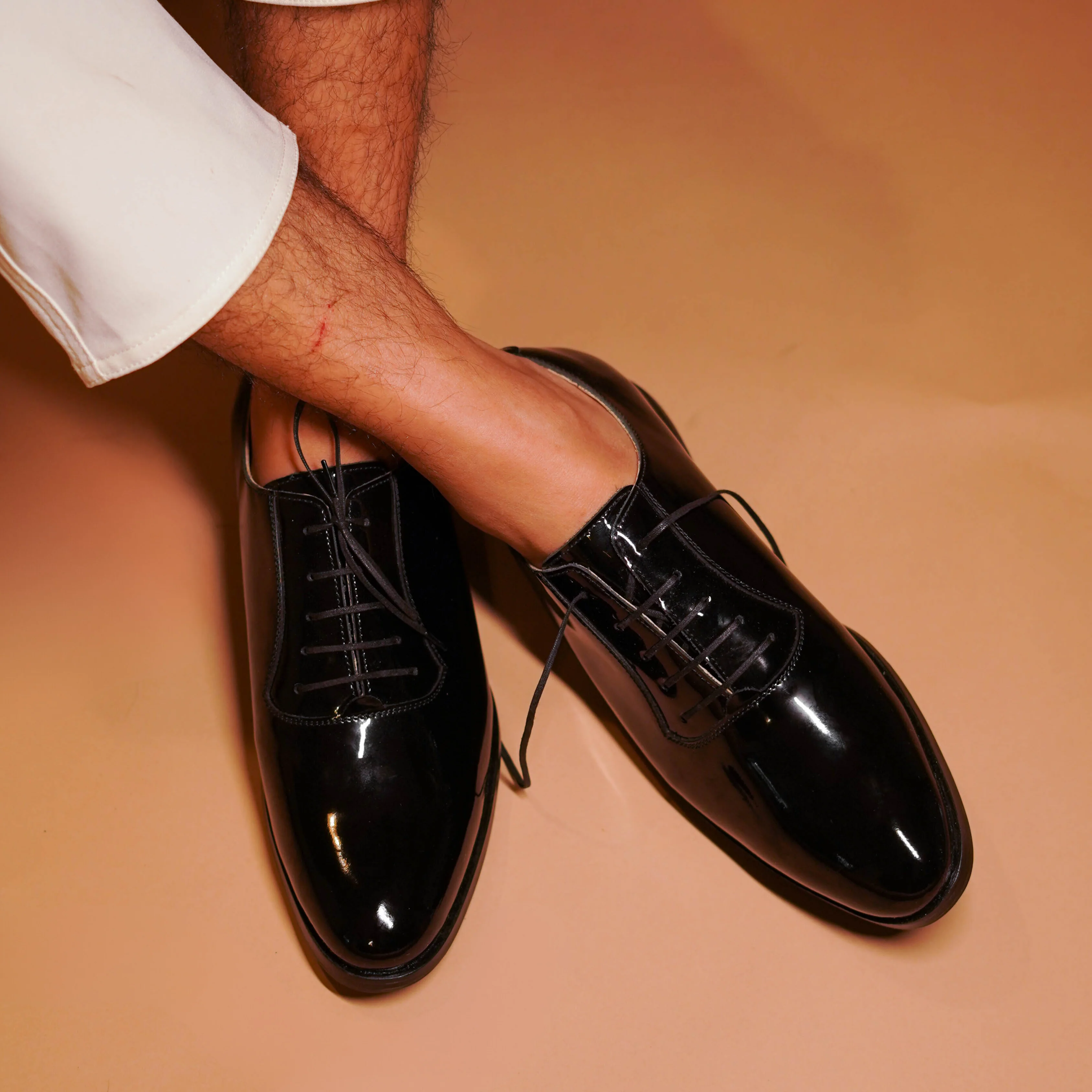 Ferraro | Black patent Oxford shoes - Image 3