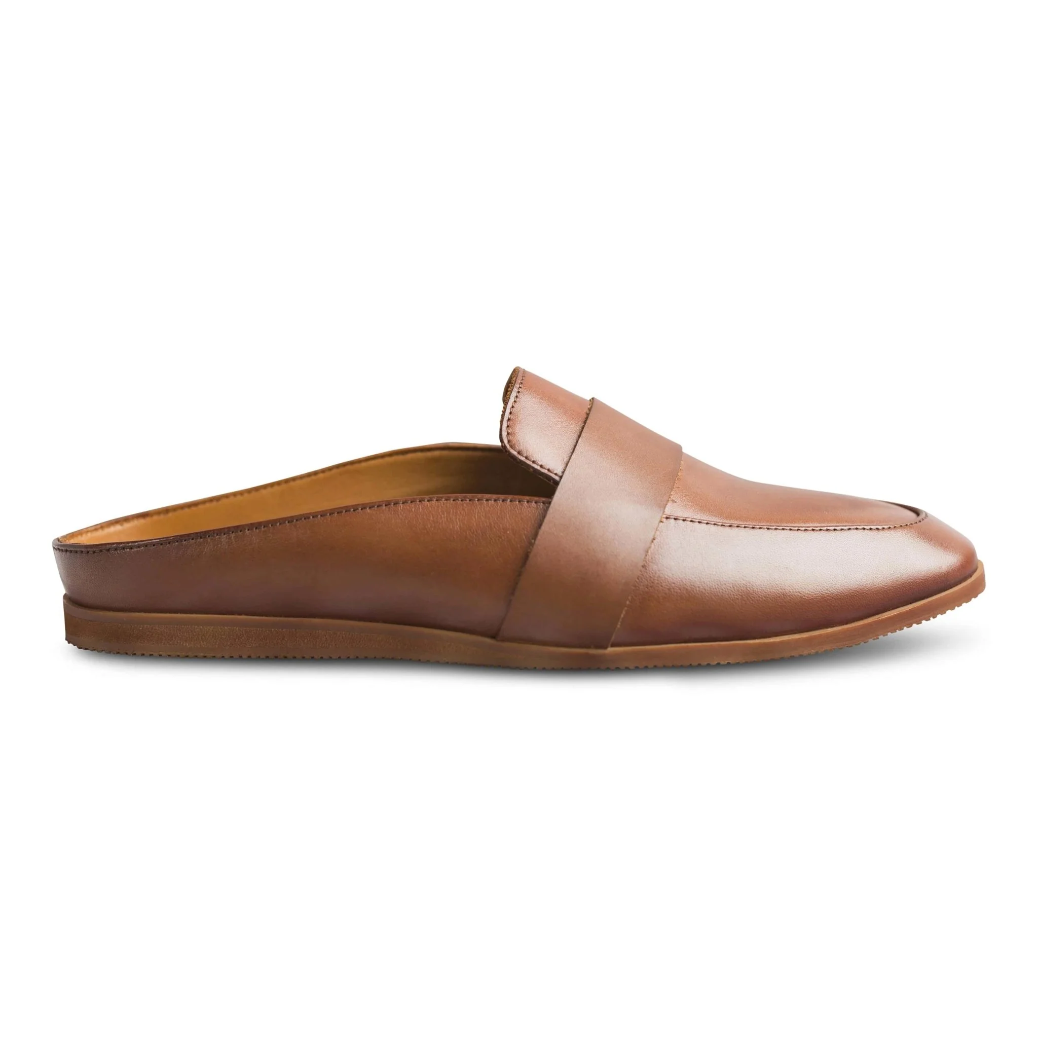 Hoffler Marrone | Sleek brown leather mules - Image 3