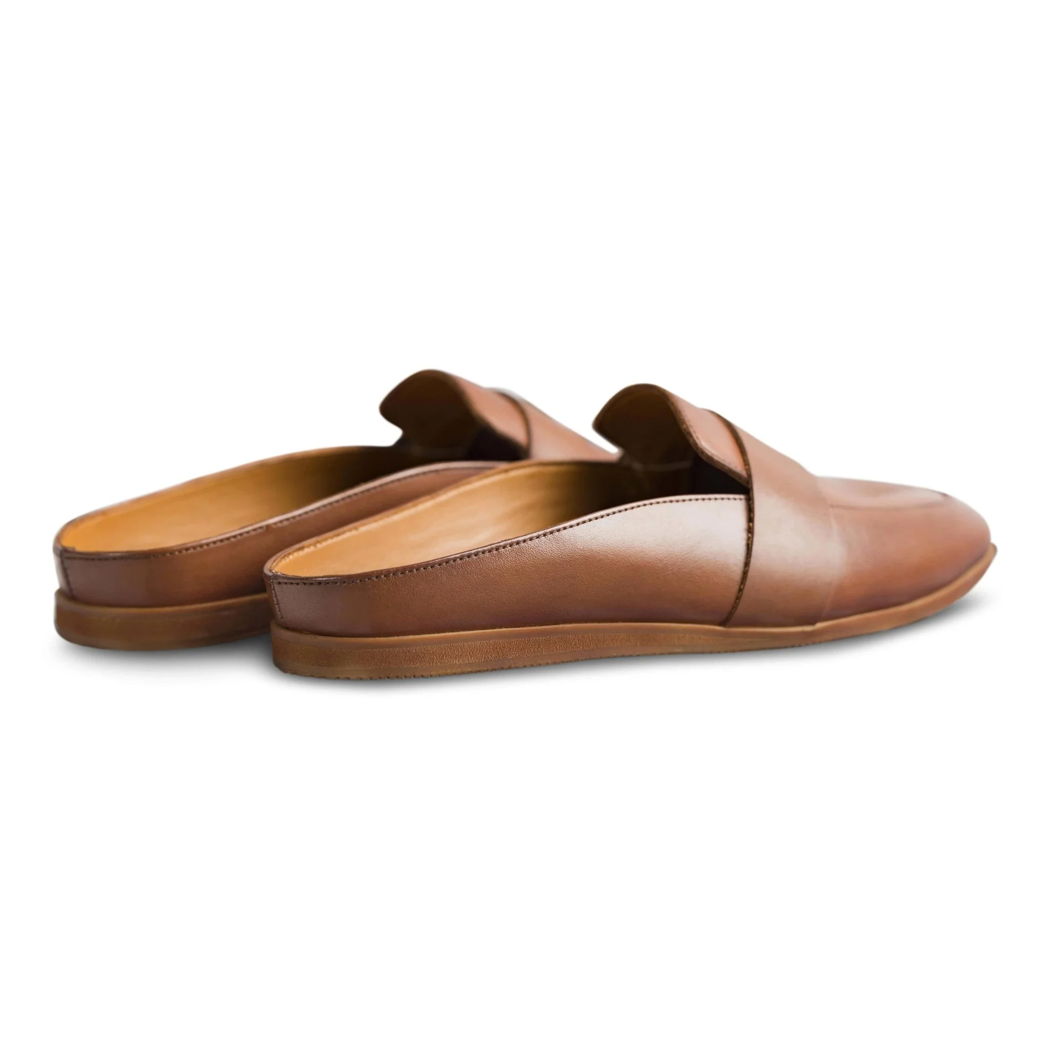 Hoffler Marrone | Sleek brown leather mules - Image 5