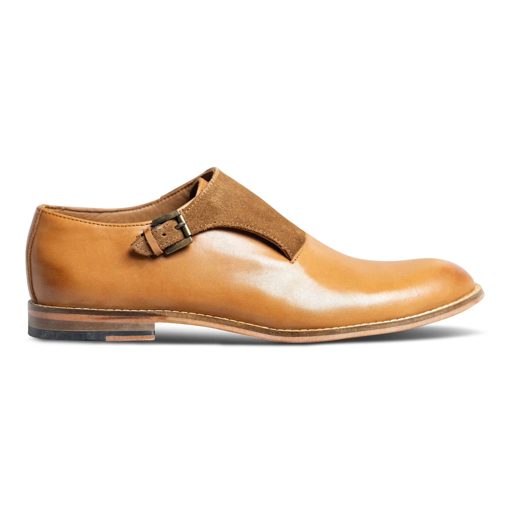 Monaco | Two-toned brown leather monkstraps - Image 3