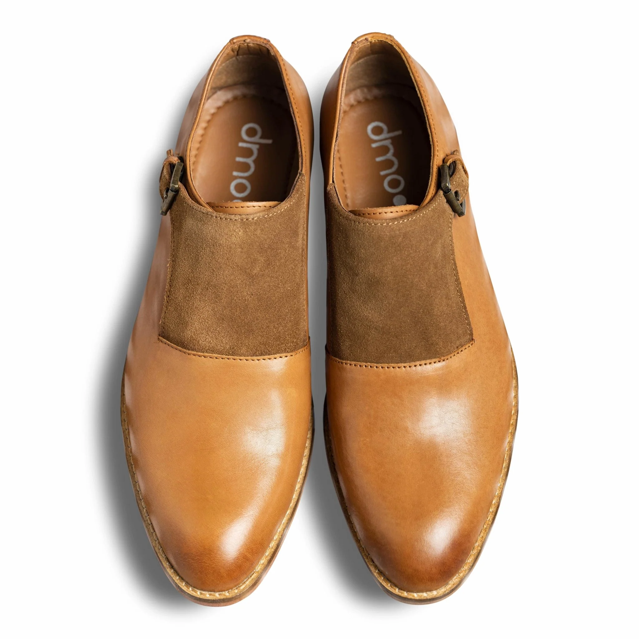 Monaco | Two-toned brown leather monkstraps - Image 4