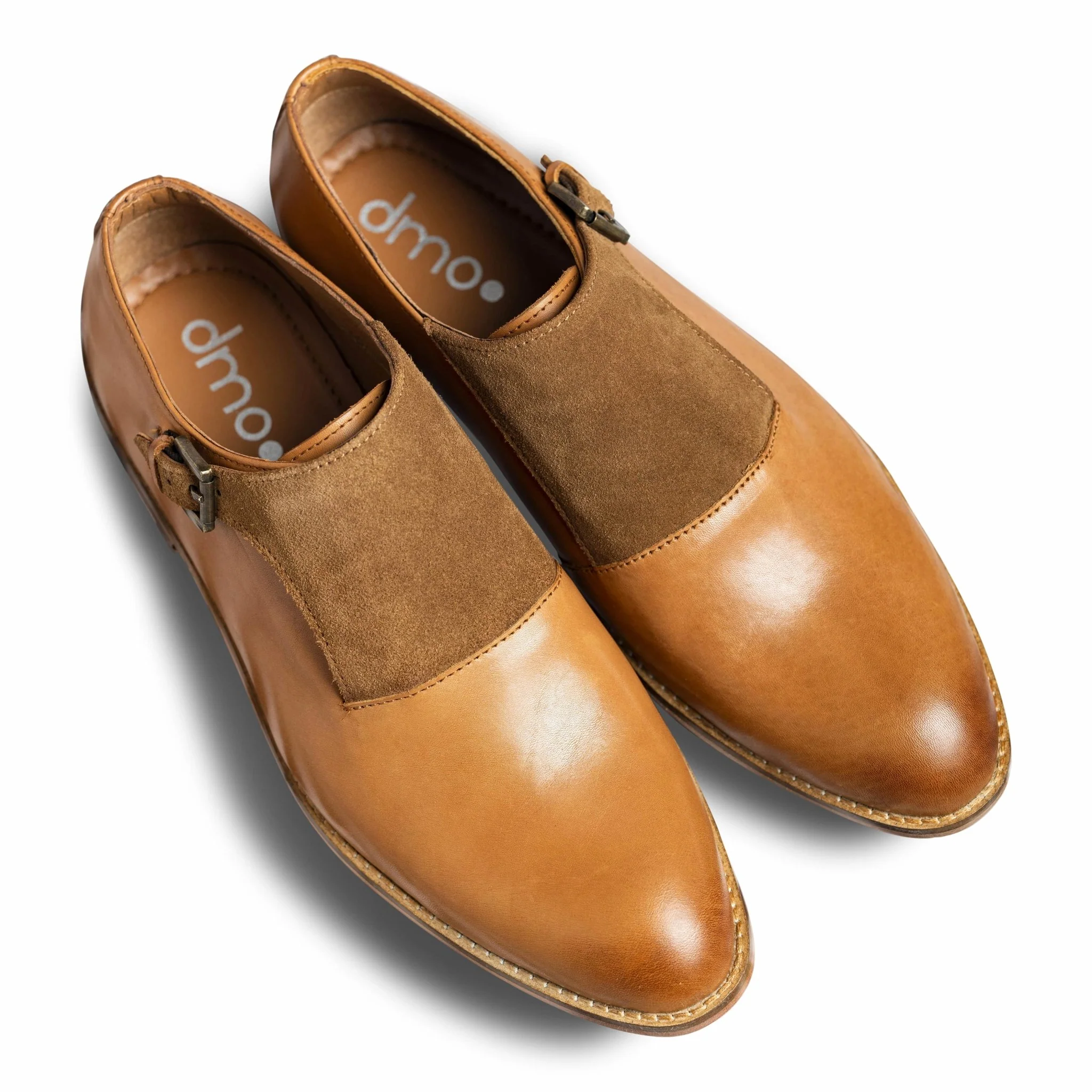 Monaco | Two-toned brown leather monkstraps - Image 6
