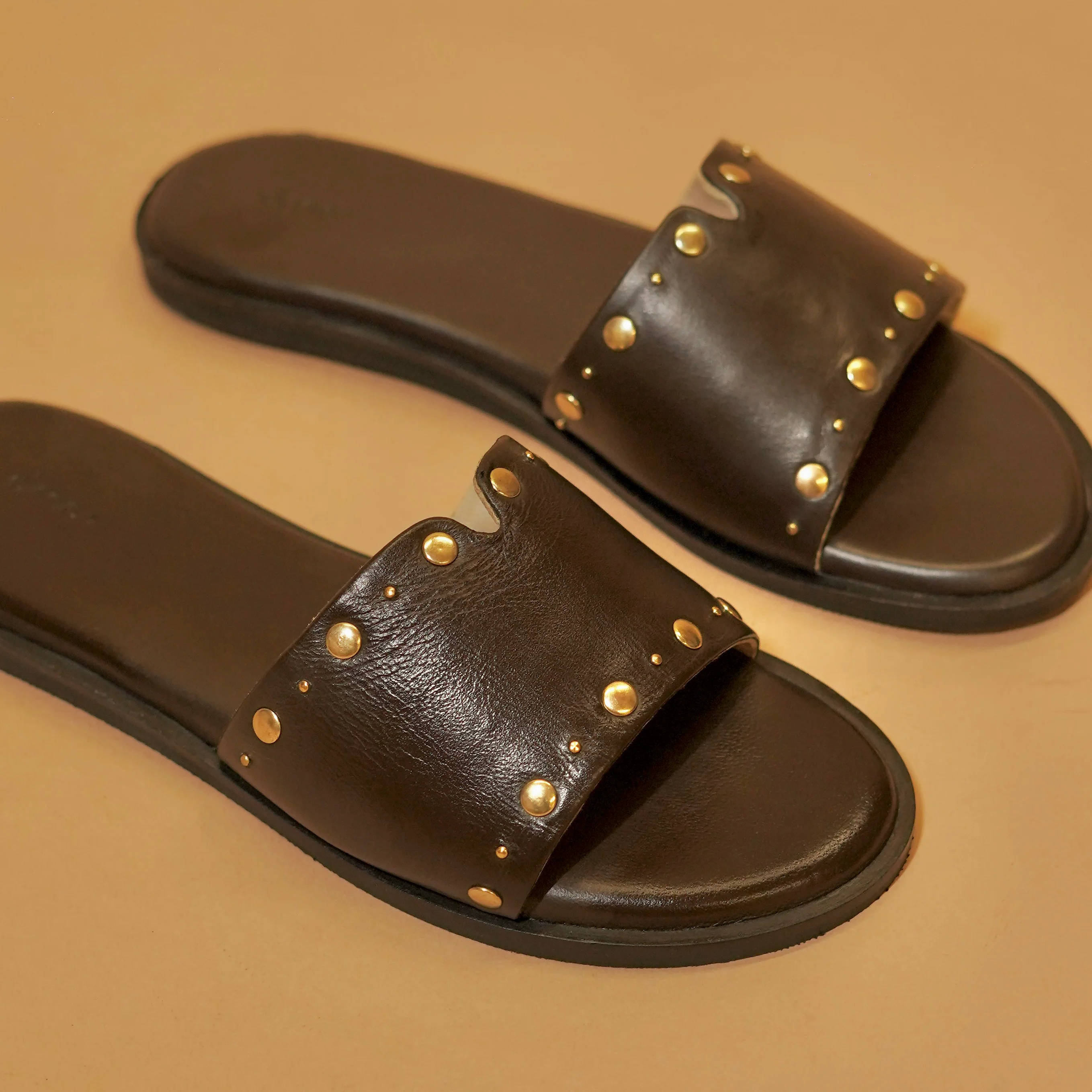 Pelle Ciocco Rivitto – Women’s Dark Brown Leather Slider - Image 3