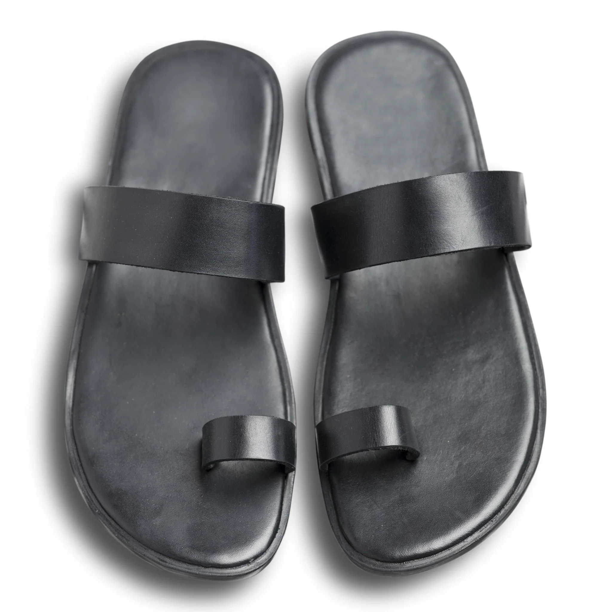 Pelle Noir | Two strap minimal style chappal with memory cushion insole - Image 4