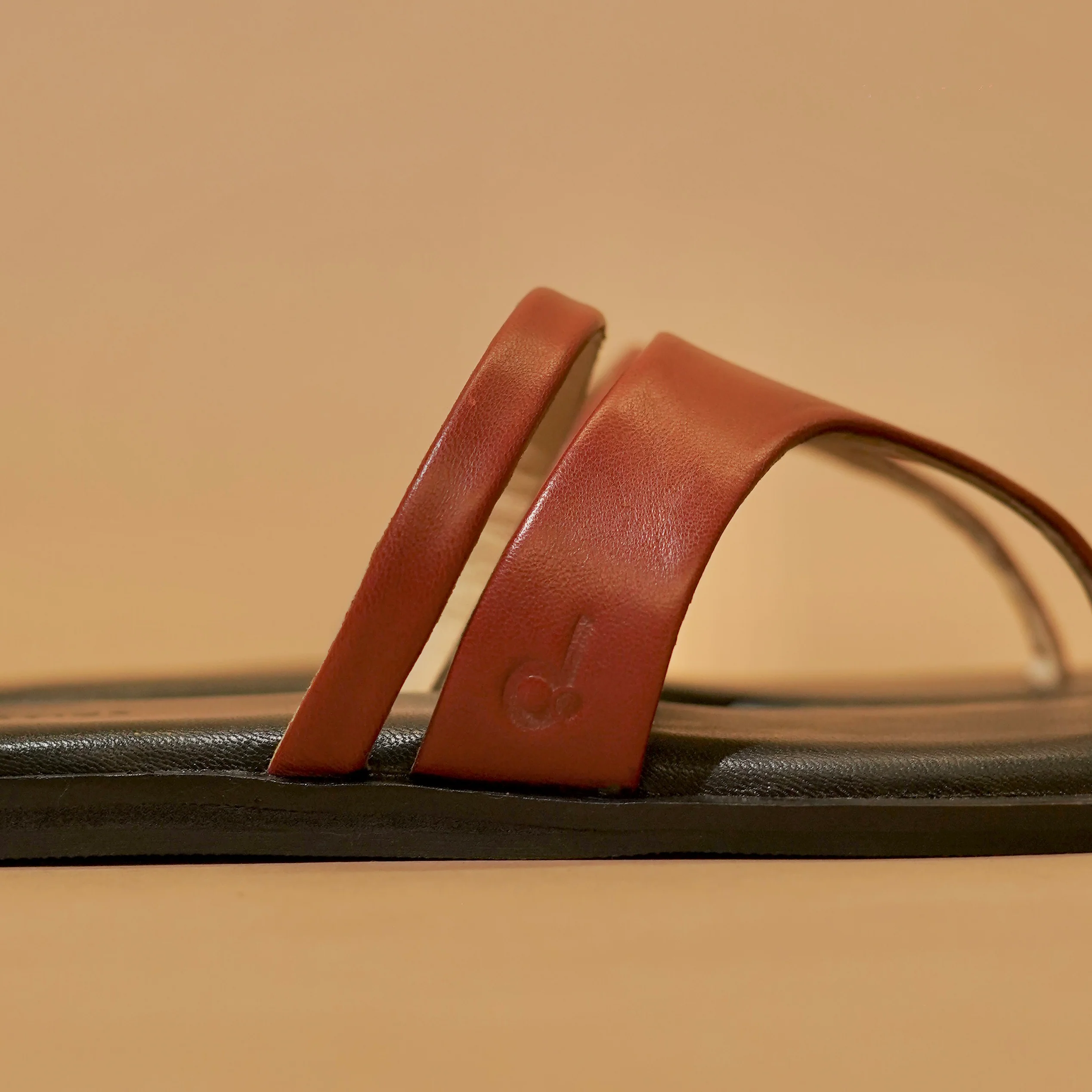 Pelle Rouge – Women’s Dark Red Leather Chappal - Image 4