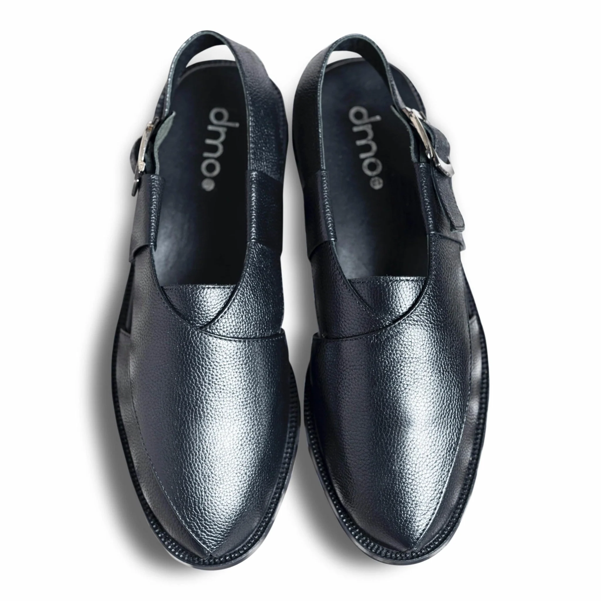 Pesha Noir | Classic black muted peshawari sandals - Image 7