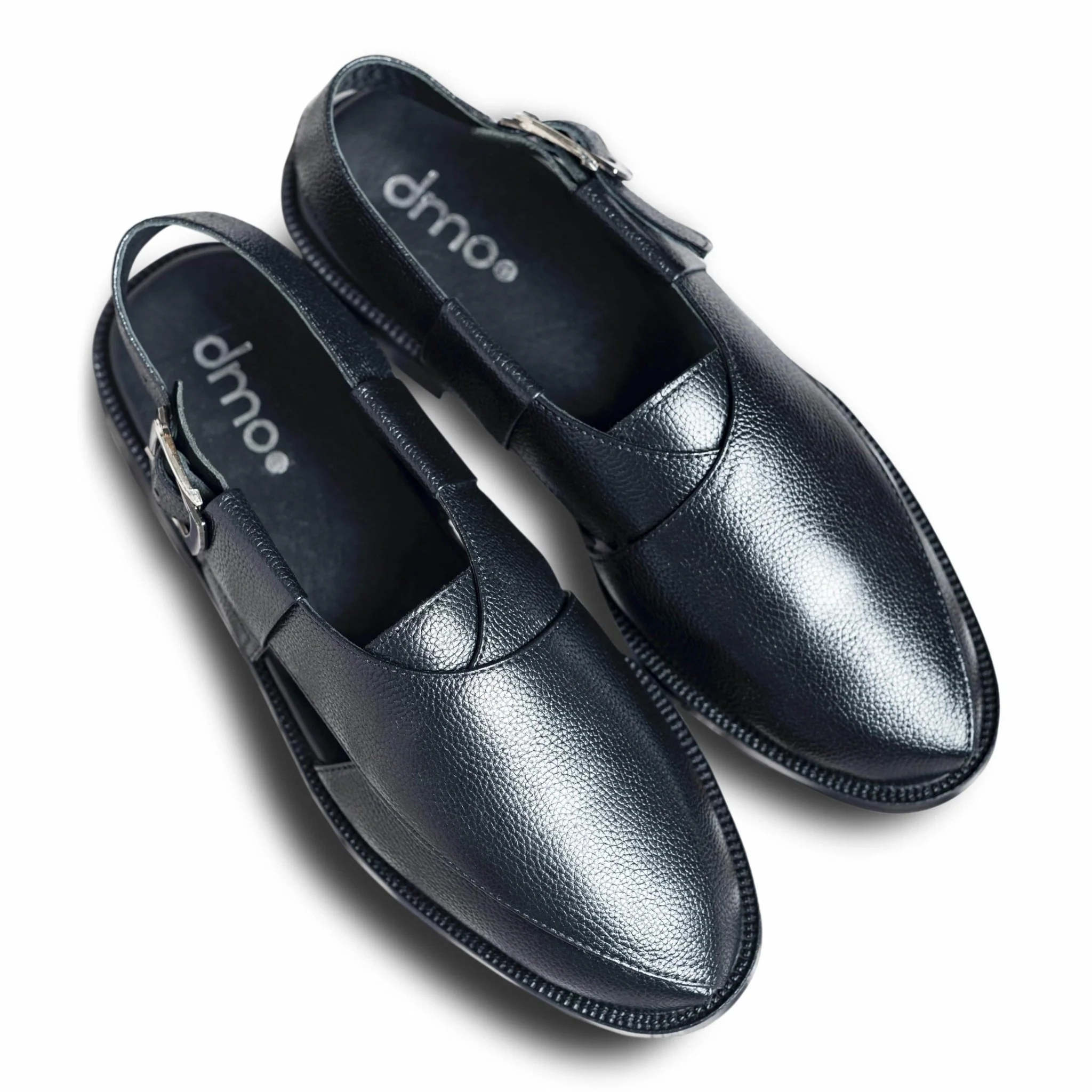 Pesha Noir | Classic black muted peshawari sandals - Image 9