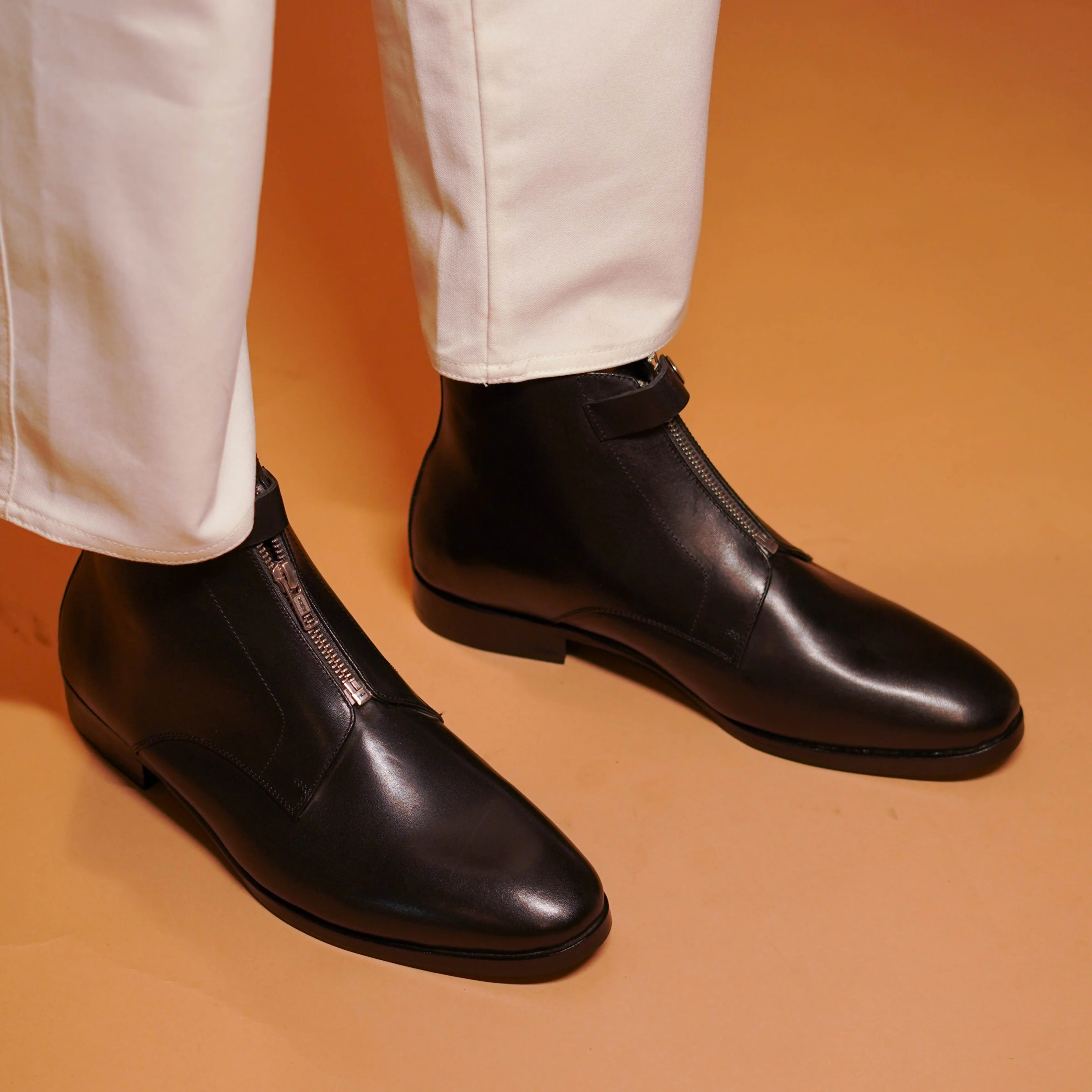 Sprazzo Zippo | Classic Black chelsea boots - Image 3