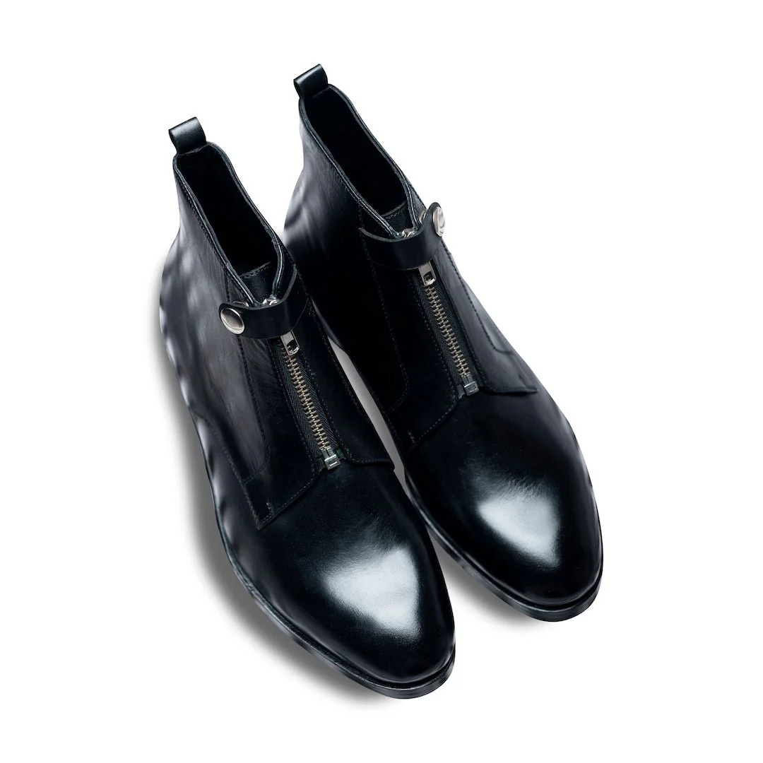 Sprazzo Zippo | Classic Black chelsea boots - Image 5