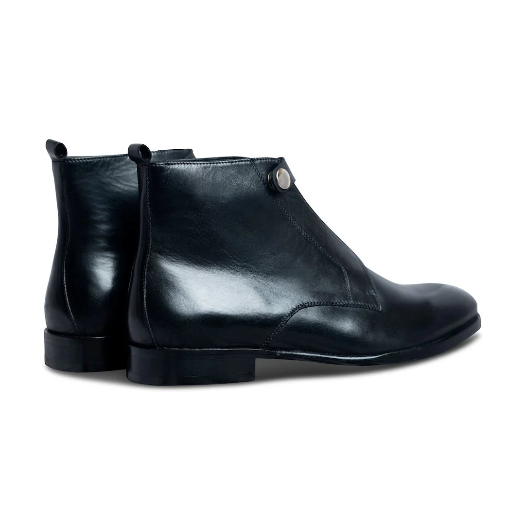 Sprazzo Zippo | Classic Black chelsea boots - Image 6