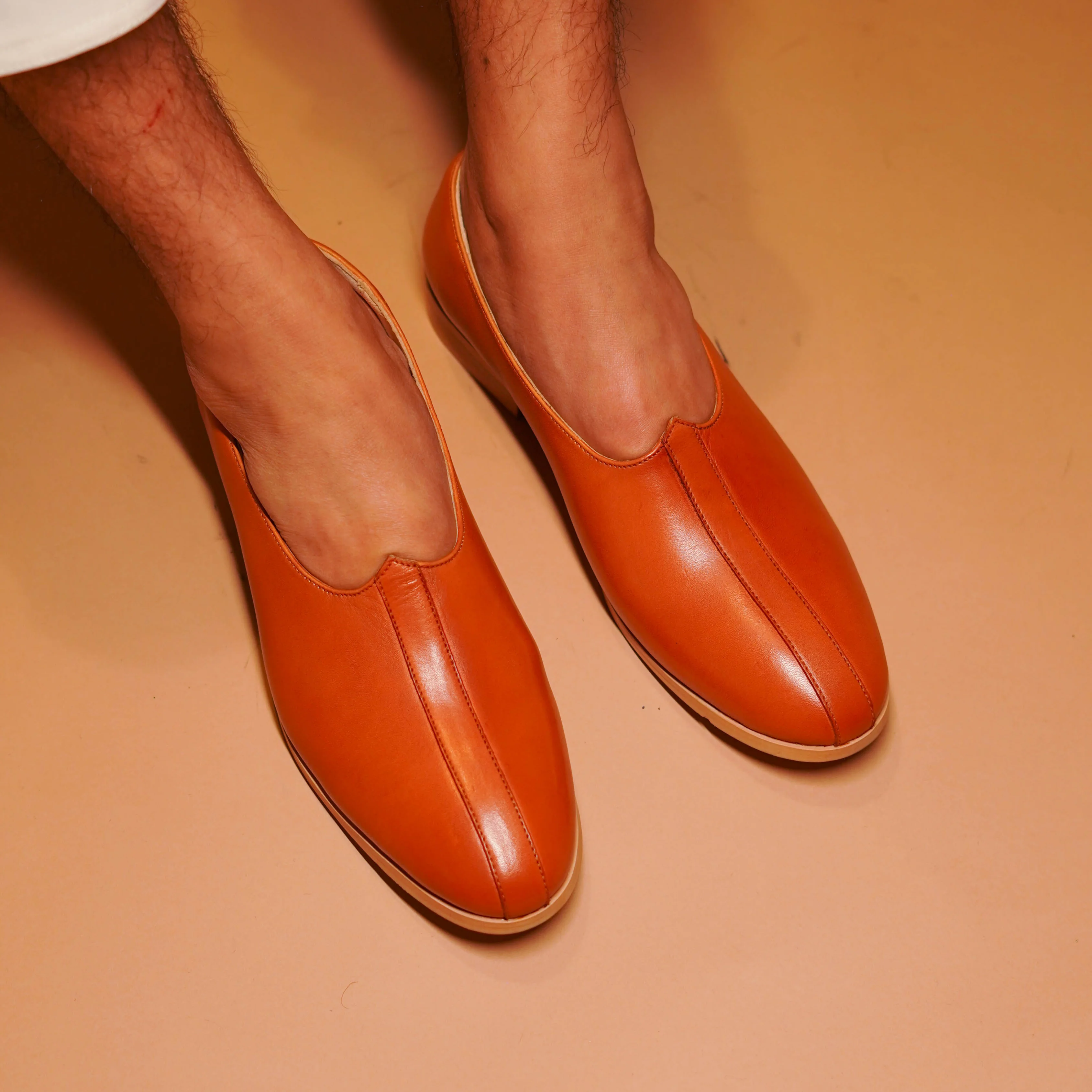 Ethnico Bronzo | Tan leather mojris - Image 5