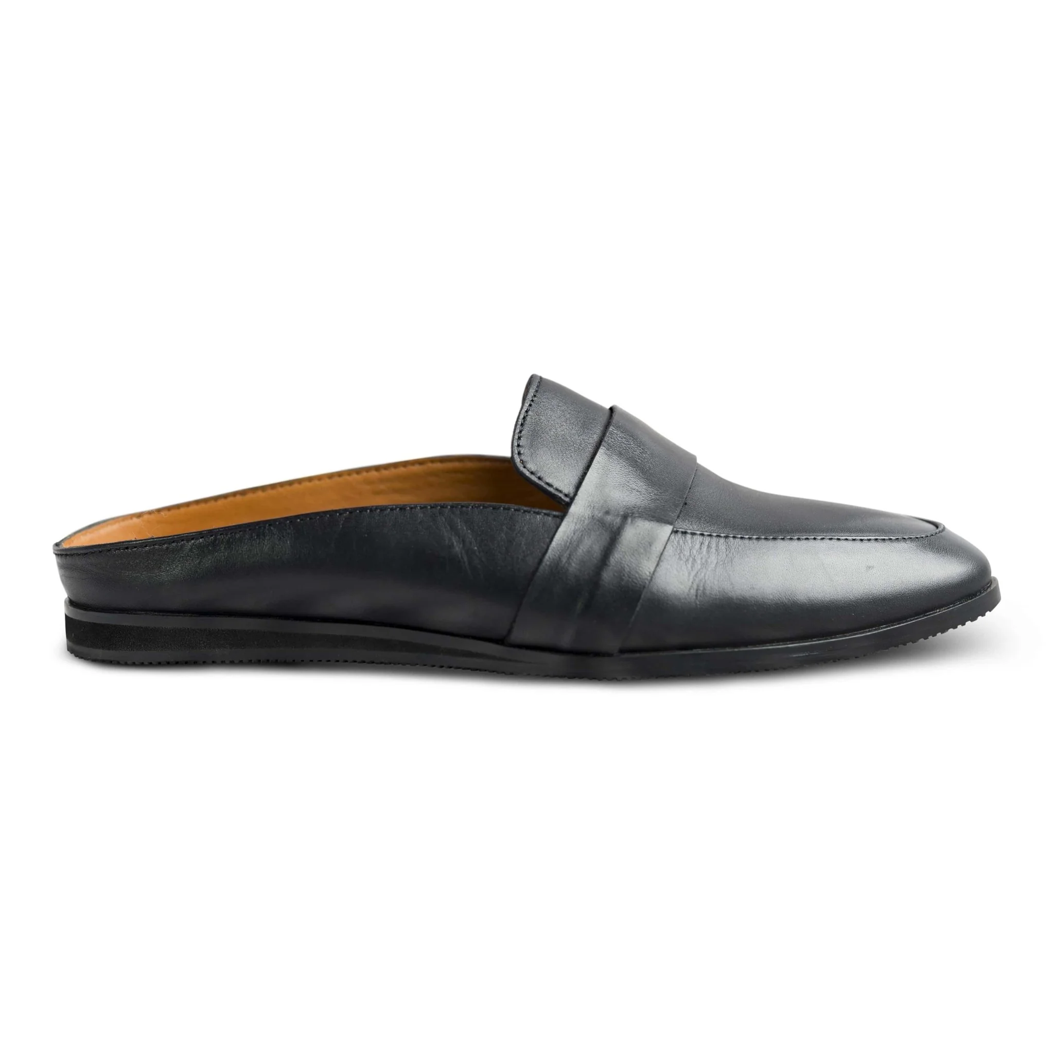 Hoffler Nera | Sleek black leather mules - Image 4