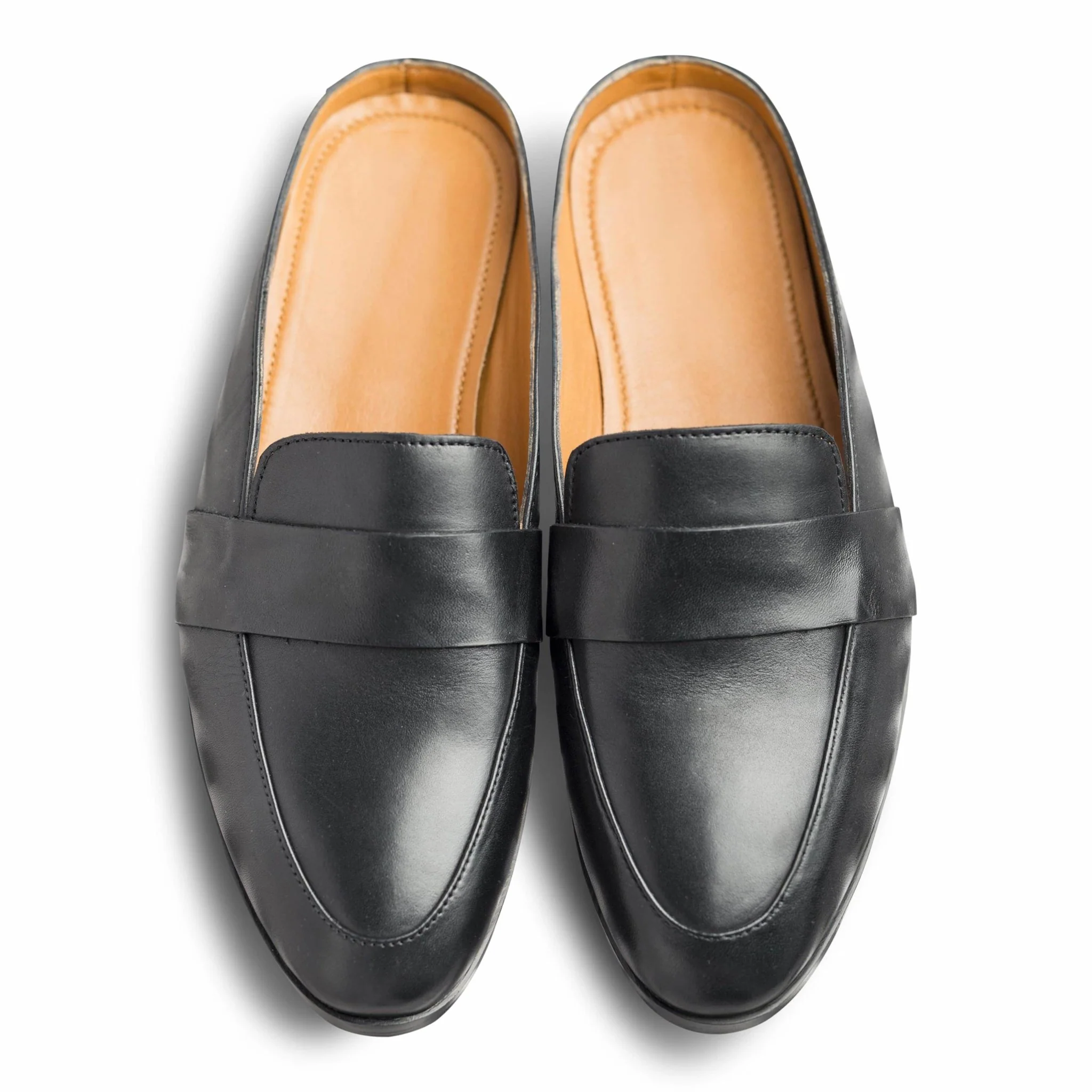 Hoffler Nera | Sleek black leather mules - Image 5