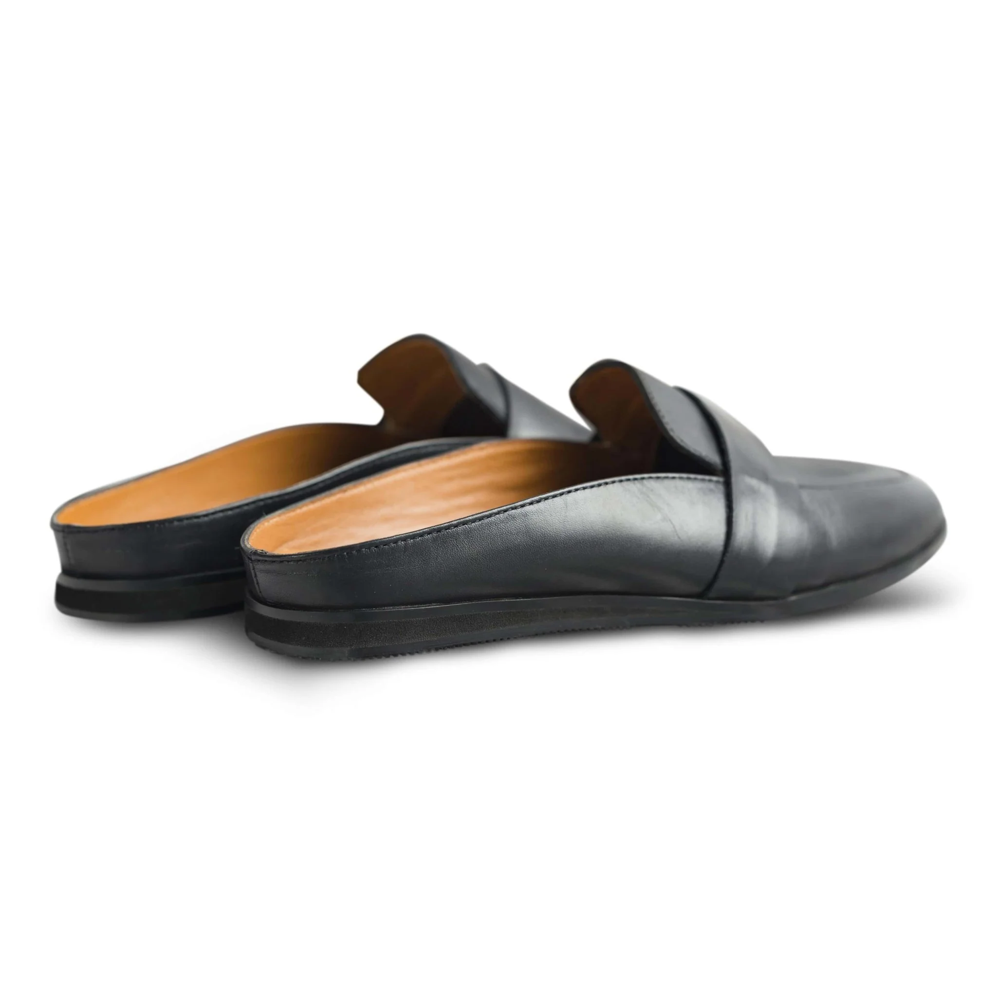 Hoffler Nera | Sleek black leather mules - Image 6