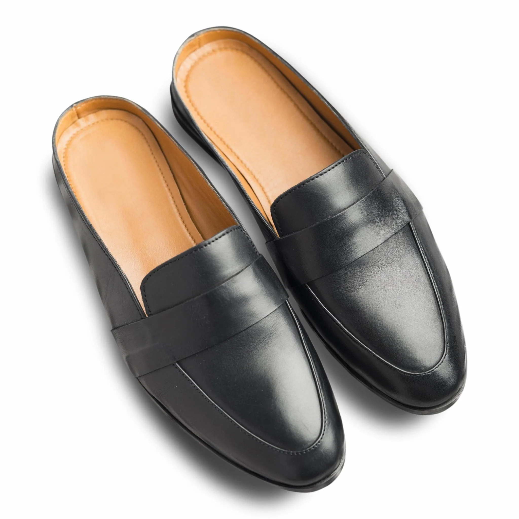Hoffler Nera | Sleek black leather mules - Image 7