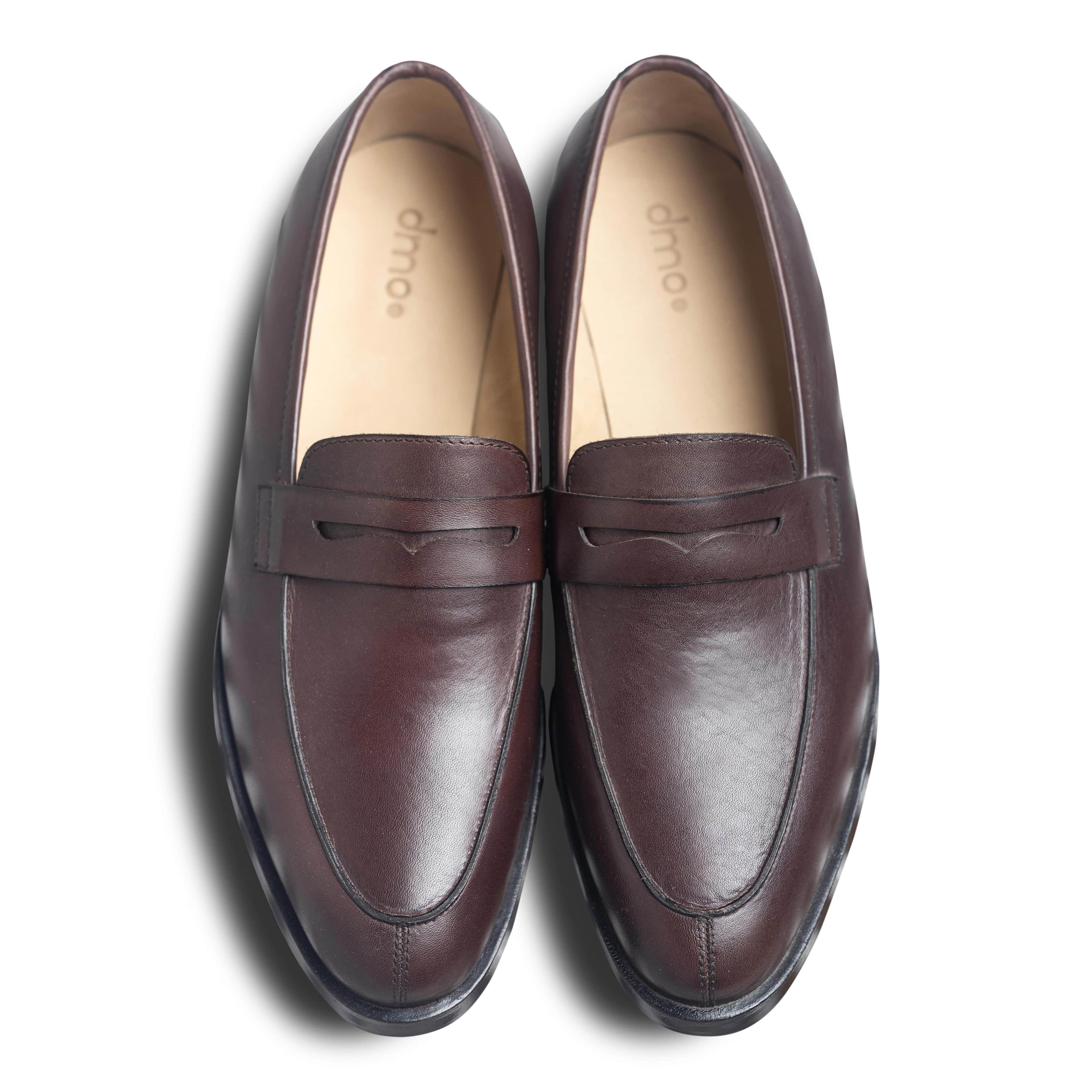 Soavo | Classic Brown leather penny loafers - Image 5