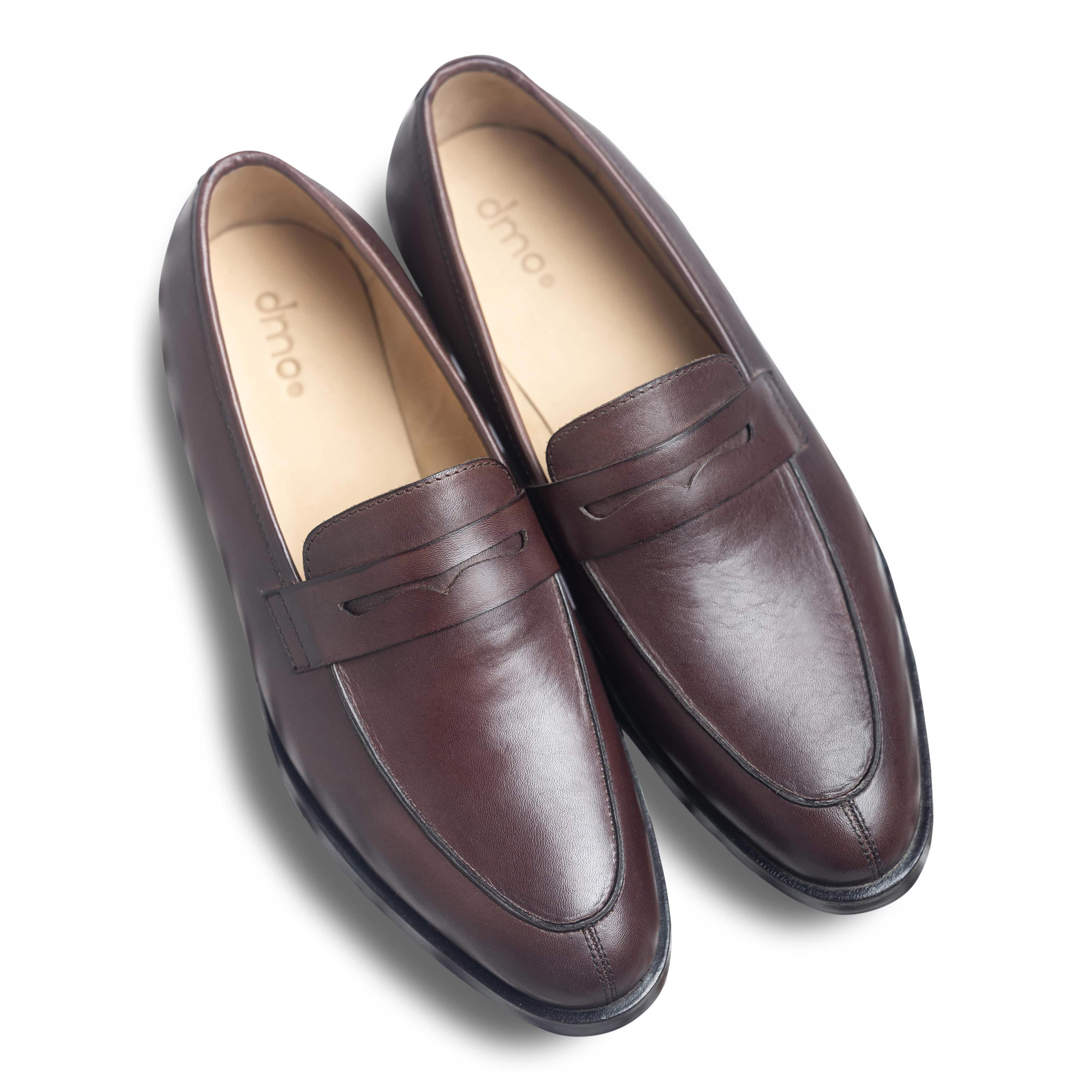 Soavo | Classic Brown leather penny loafers - Image 7