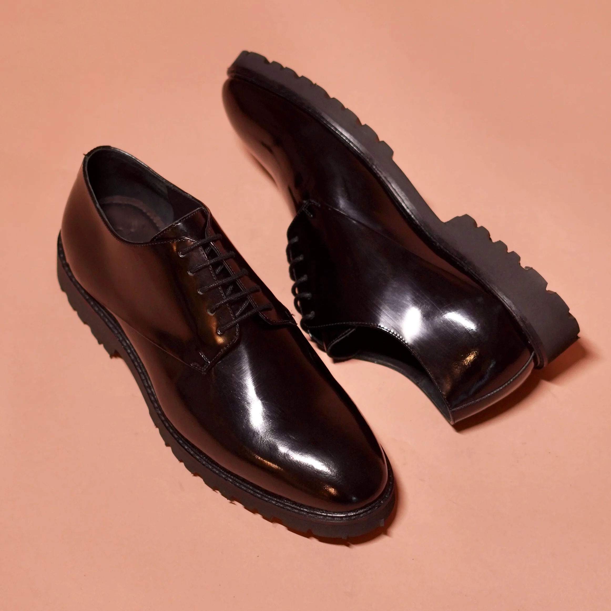 Somerso | Classic Shiny Black Lightweight Derbies - Image 3