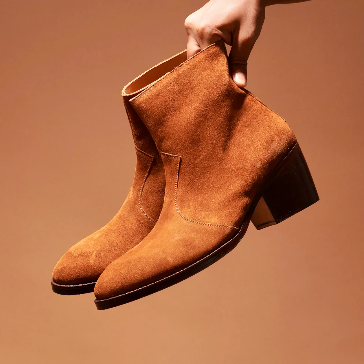 Sprazzo Tobacco Alto | Tobacco ultra-high-heel suede boots - Image 7