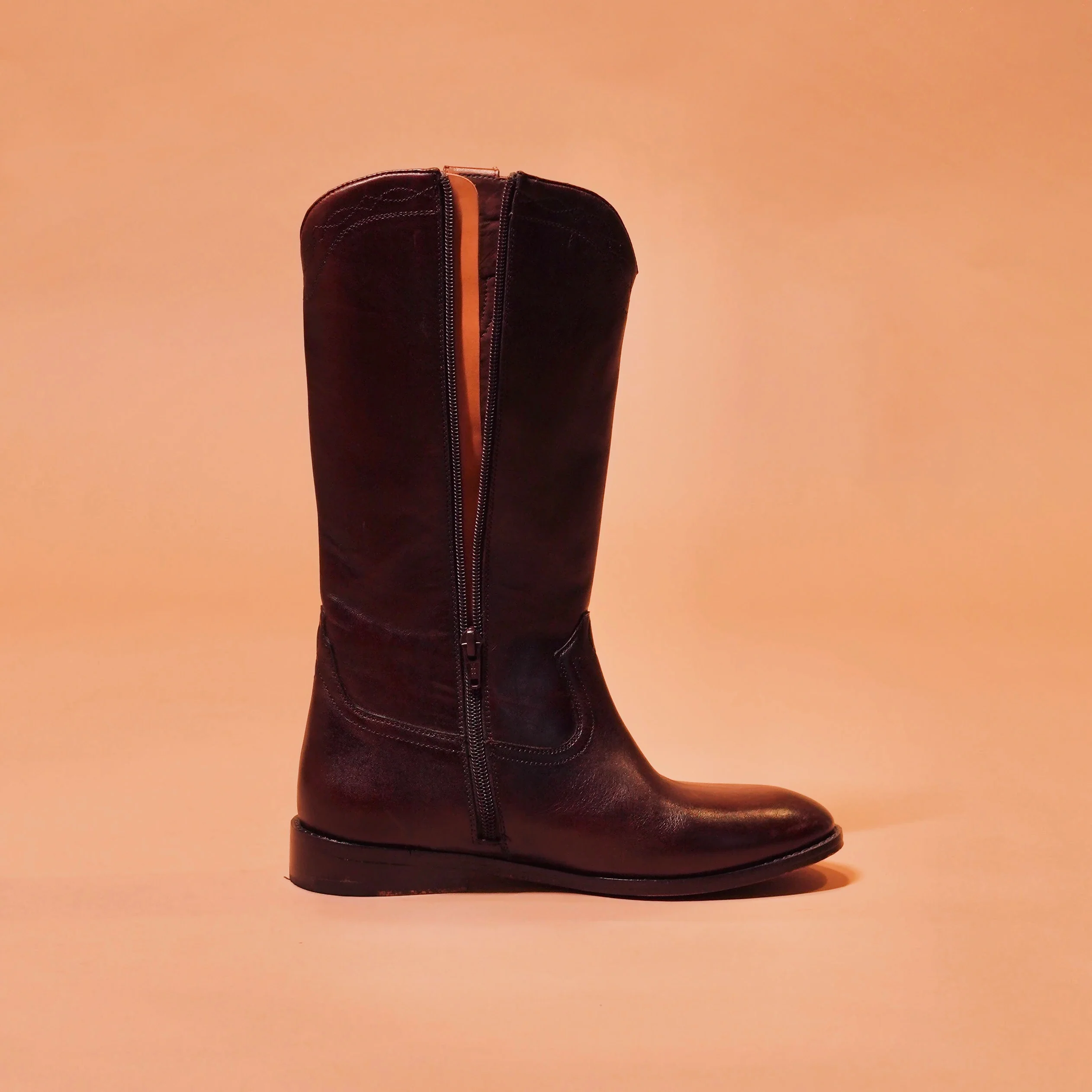 Stivali Donno Mucco – Premium Brown Leather Tall Boots for Women | dmodot - Image 3