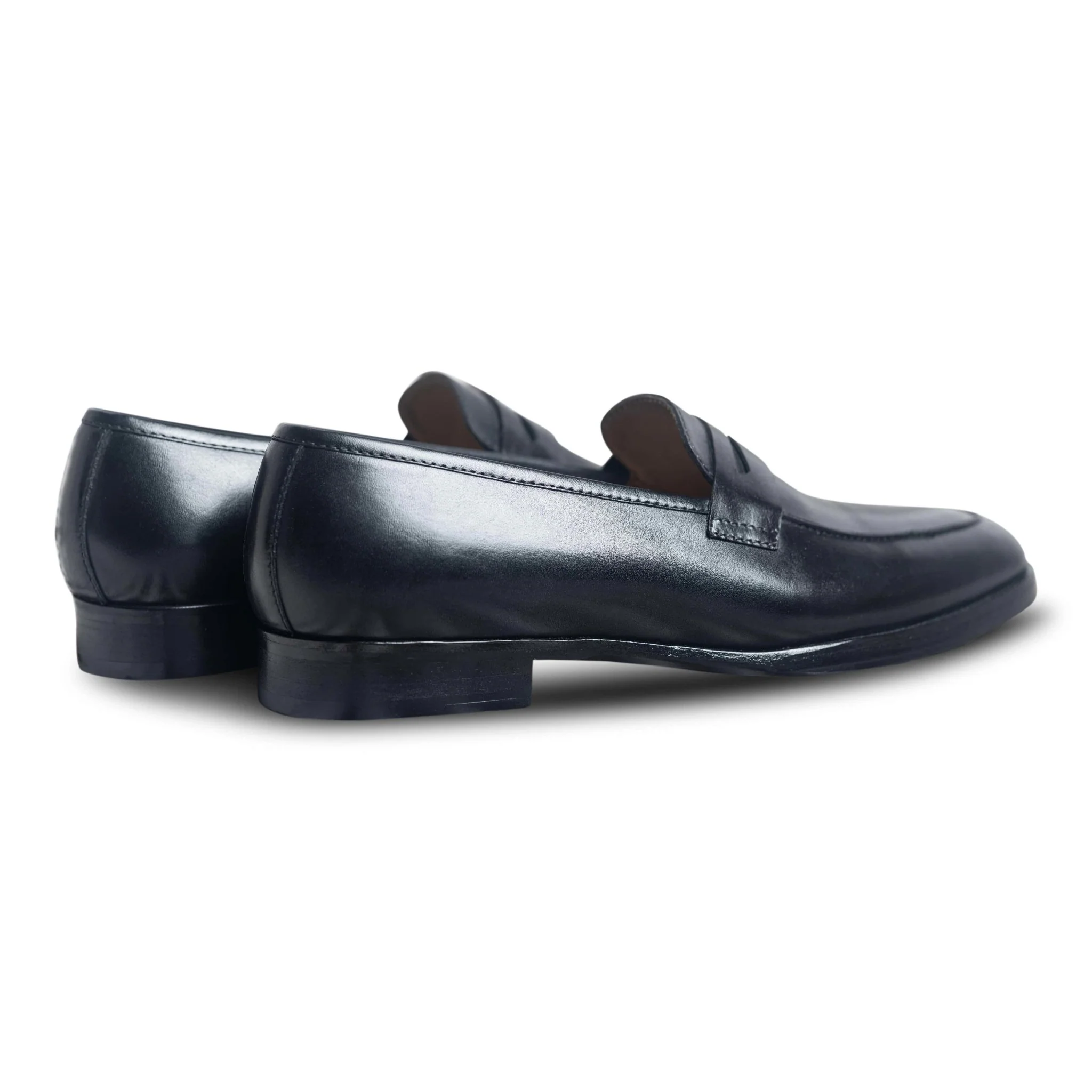 Noir | Classic black leather penny loafers - Image 6